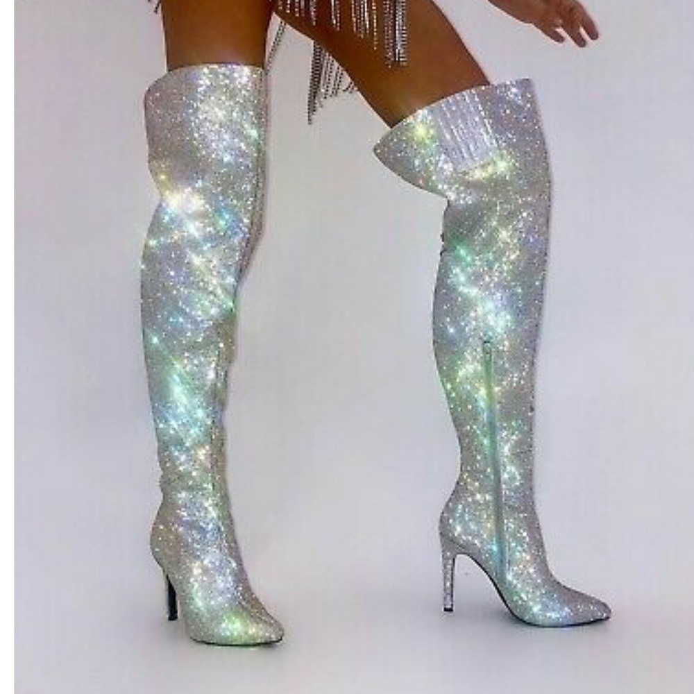 NEW Poster Grl Publicity Stunt Thigh High Boots 8 - Picture 4 of 4